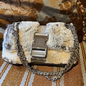 Chanel fur bag